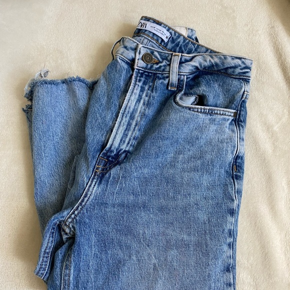 Zara Denim - Zara Slim Flare Split Leg Jeans